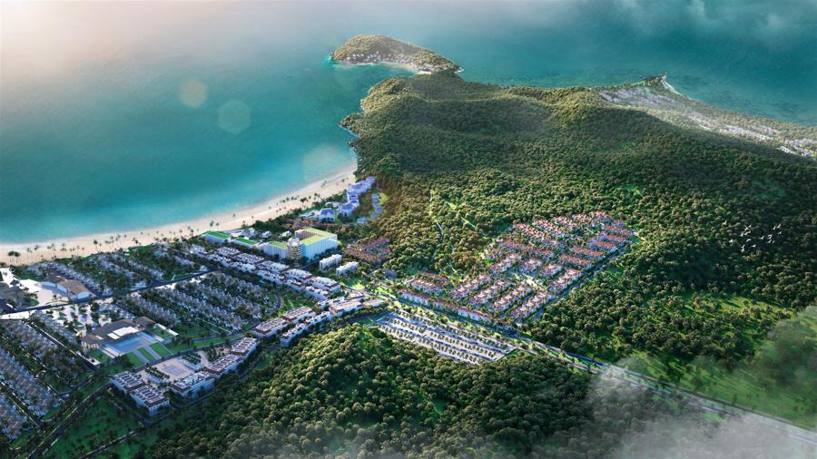 Phối cảnh Sun Tropical Village là mảnh ghép mới của quần thể Bãi Kem, Nam Phú Quốc